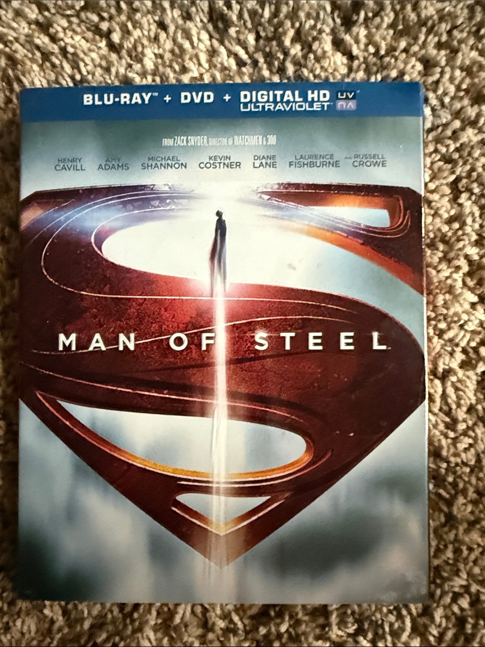 Warner Bros. Man of Steel Blu-ray + DVD – Red/Blue